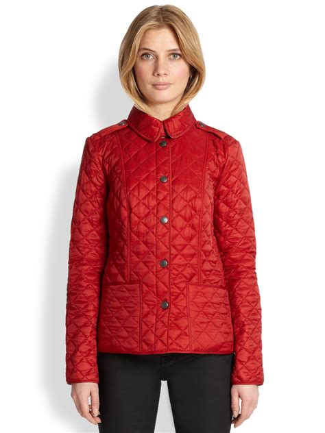 burberry light quilted jacket|burberry brit quilted jacket women.